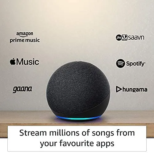 Amazon Echo Dot 4th Gen with Alexa (Black)