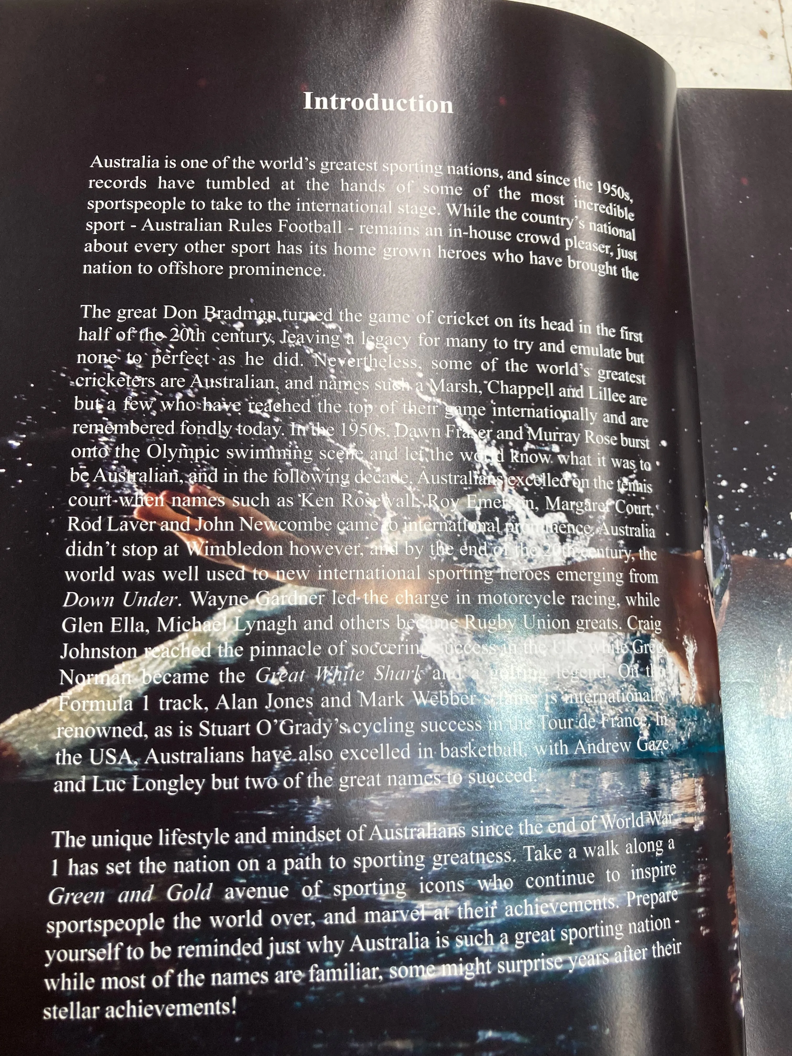 Australian Sporting Icons Book