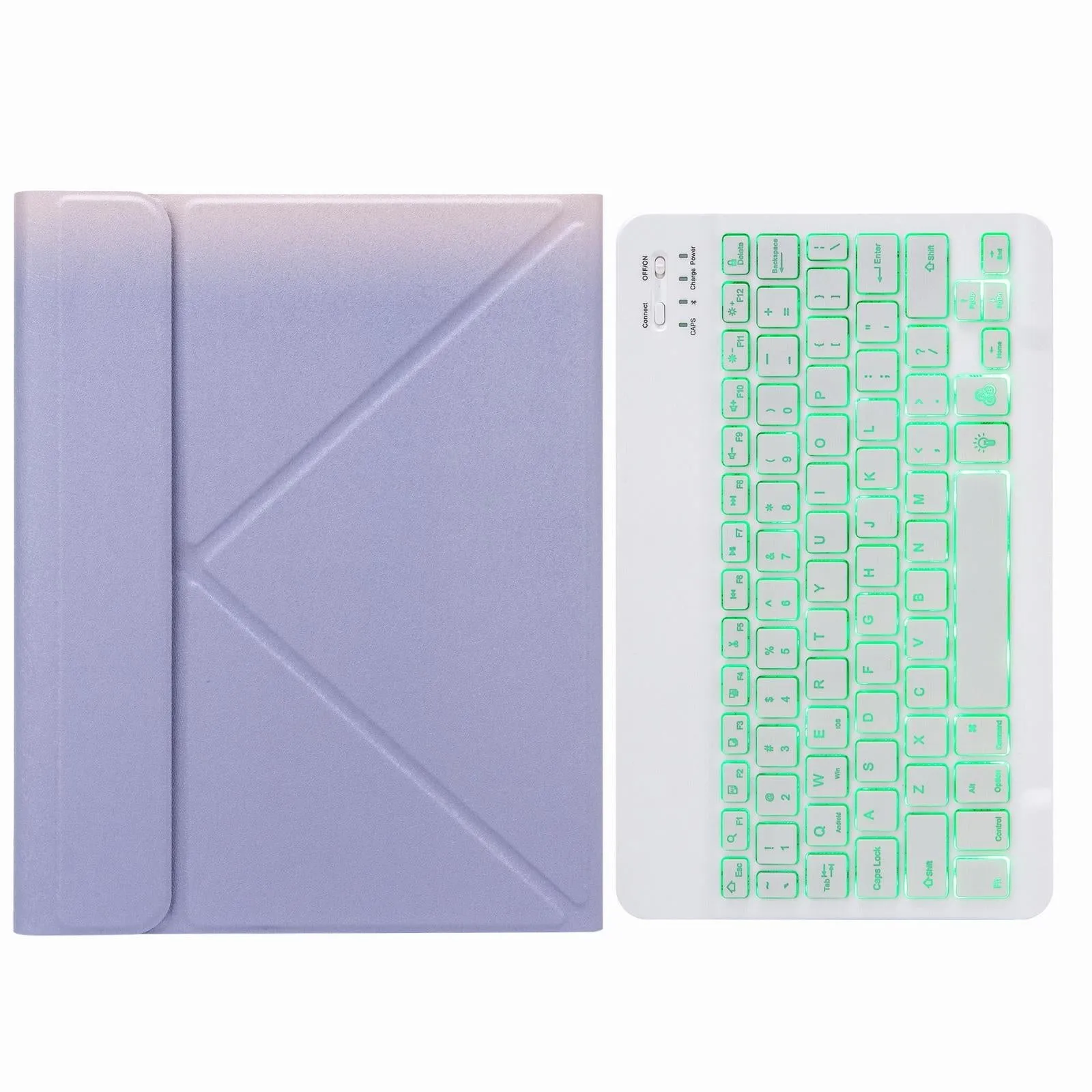 Bluetooth Keyboard Leather Case For Ipad Pro 11 With Three-Fold Holder & Backlight