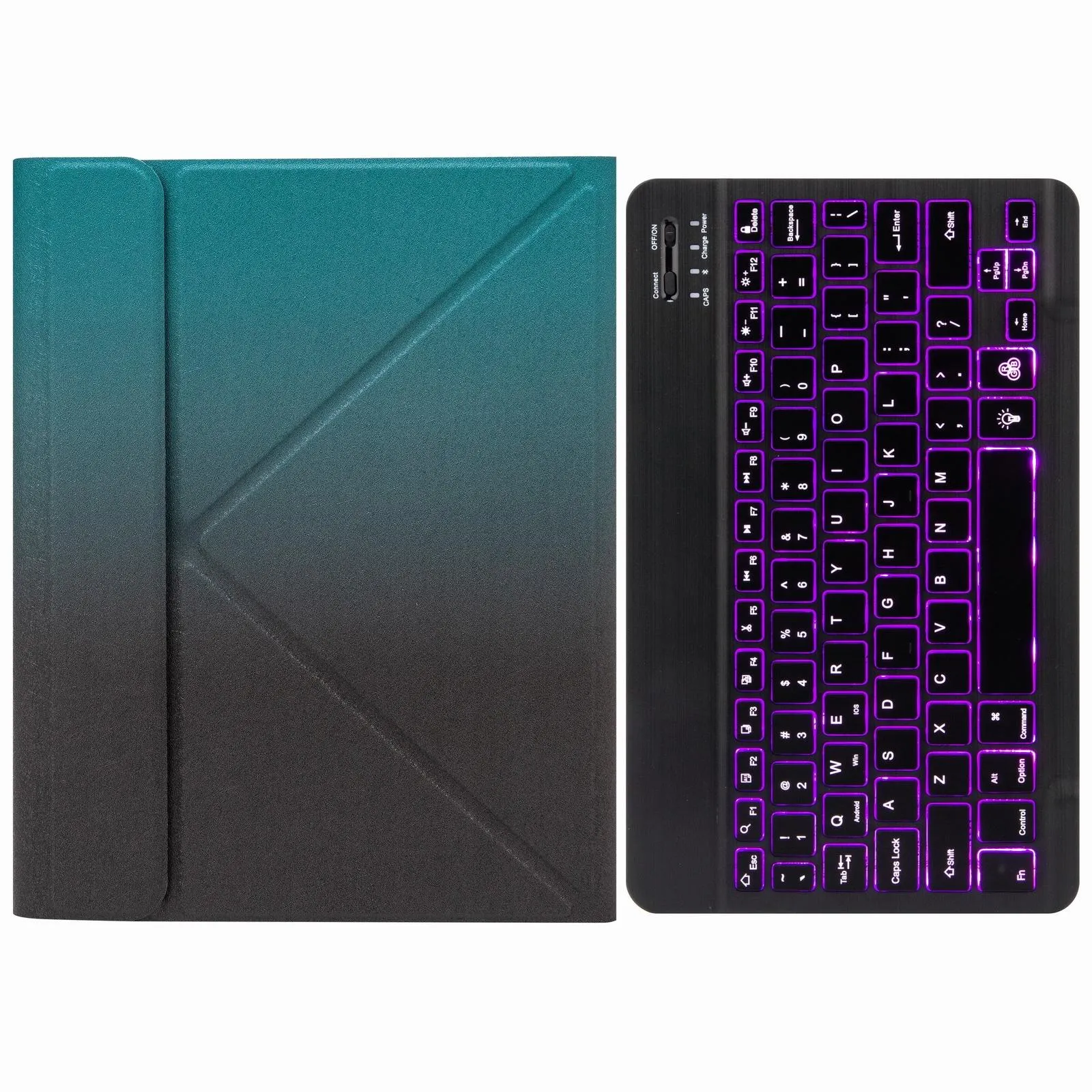 Bluetooth Keyboard Leather Case For Ipad Pro 11 With Three-Fold Holder & Backlight
