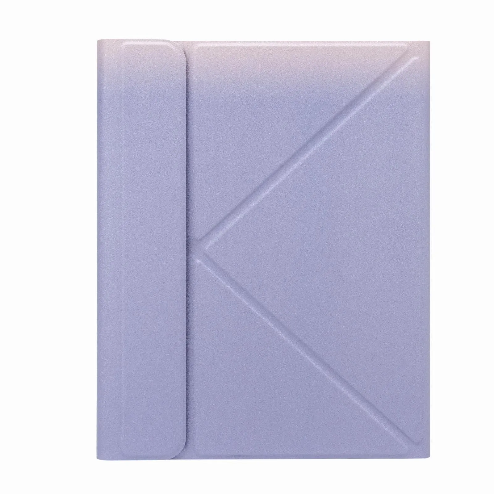 Bluetooth Keyboard Leather Case With Three-Fold Holder For Ipad Air 2020 - Tri-Colour Backlight