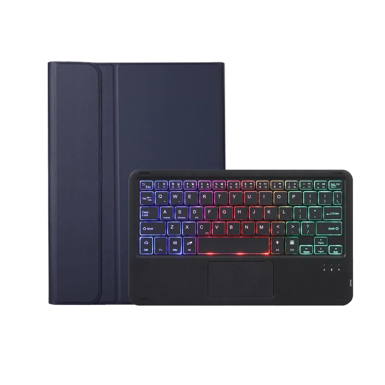 Bluetooth Keyboard Leather Tablet Case For Ipad 9.7 2018 & 2017 / Pro 9.7 / Air 2 With Touch Pad And Pen Slot