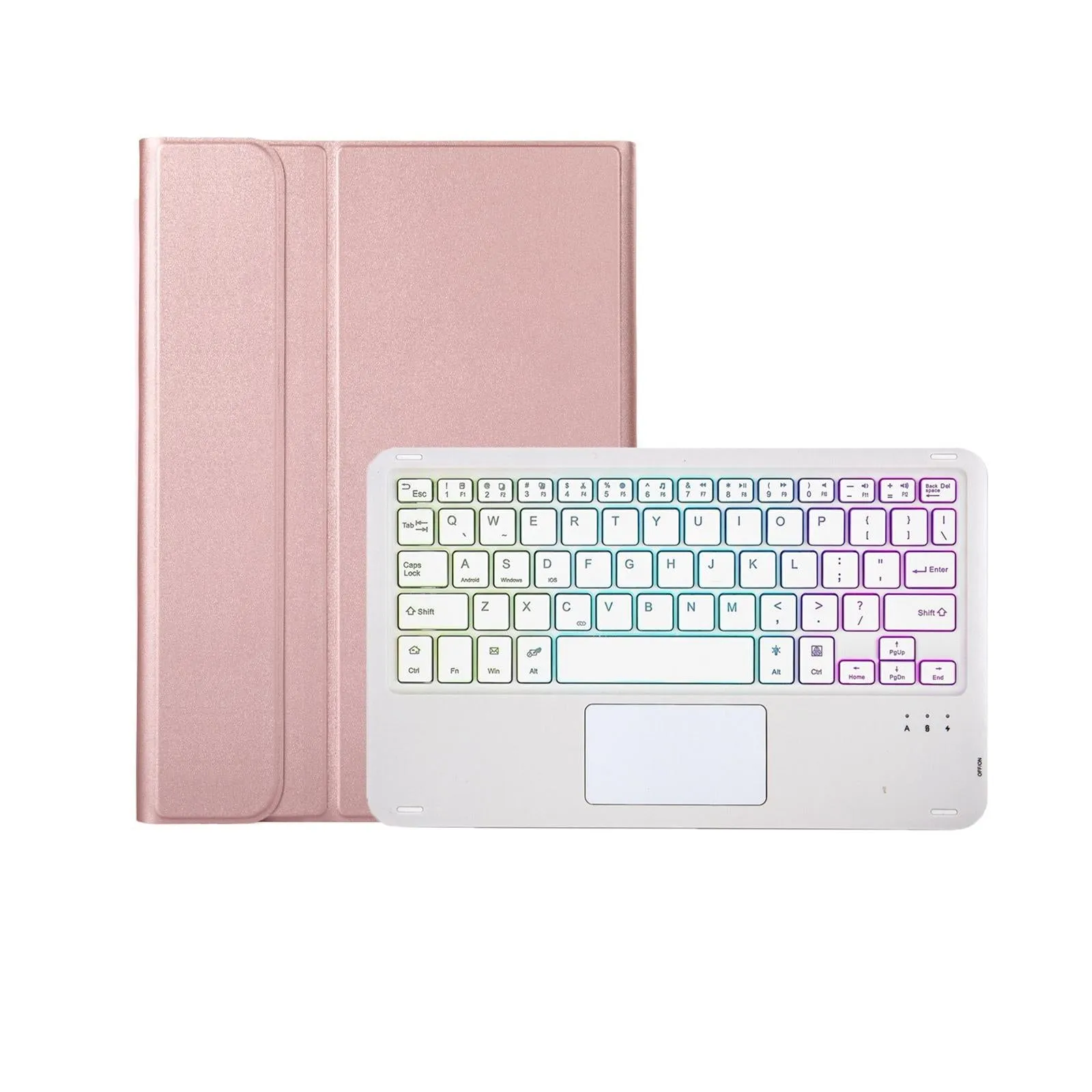 Bluetooth Keyboard Leather Tablet Case For Ipad 9.7 2018 & 2017 / Pro 9.7 / Air 2 With Touch Pad And Pen Slot