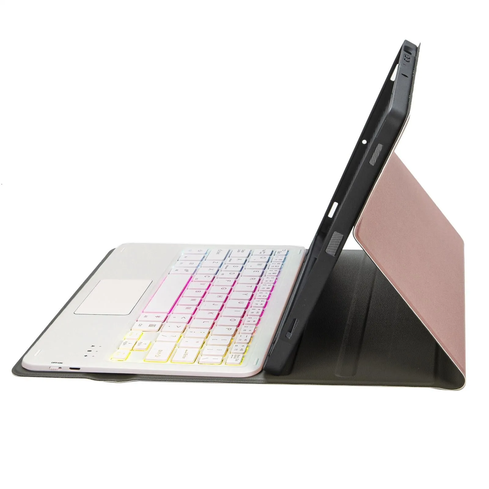 Bluetooth Keyboard Leather Tablet Case For Ipad 9.7 2018 & 2017 / Pro 9.7 / Air 2 With Touch Pad And Pen Slot