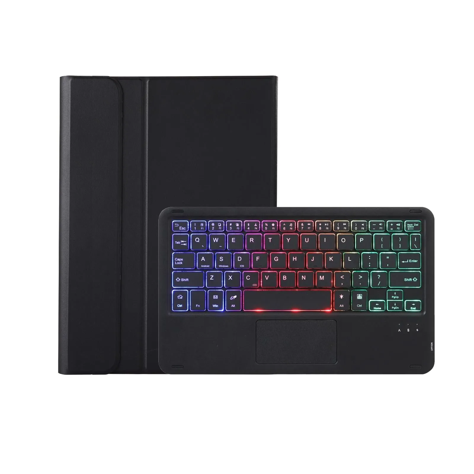 Bluetooth Keyboard Leather Tablet Case For Ipad 9.7 2018 & 2017 / Pro 9.7 / Air 2 With Touch Pad And Pen Slot