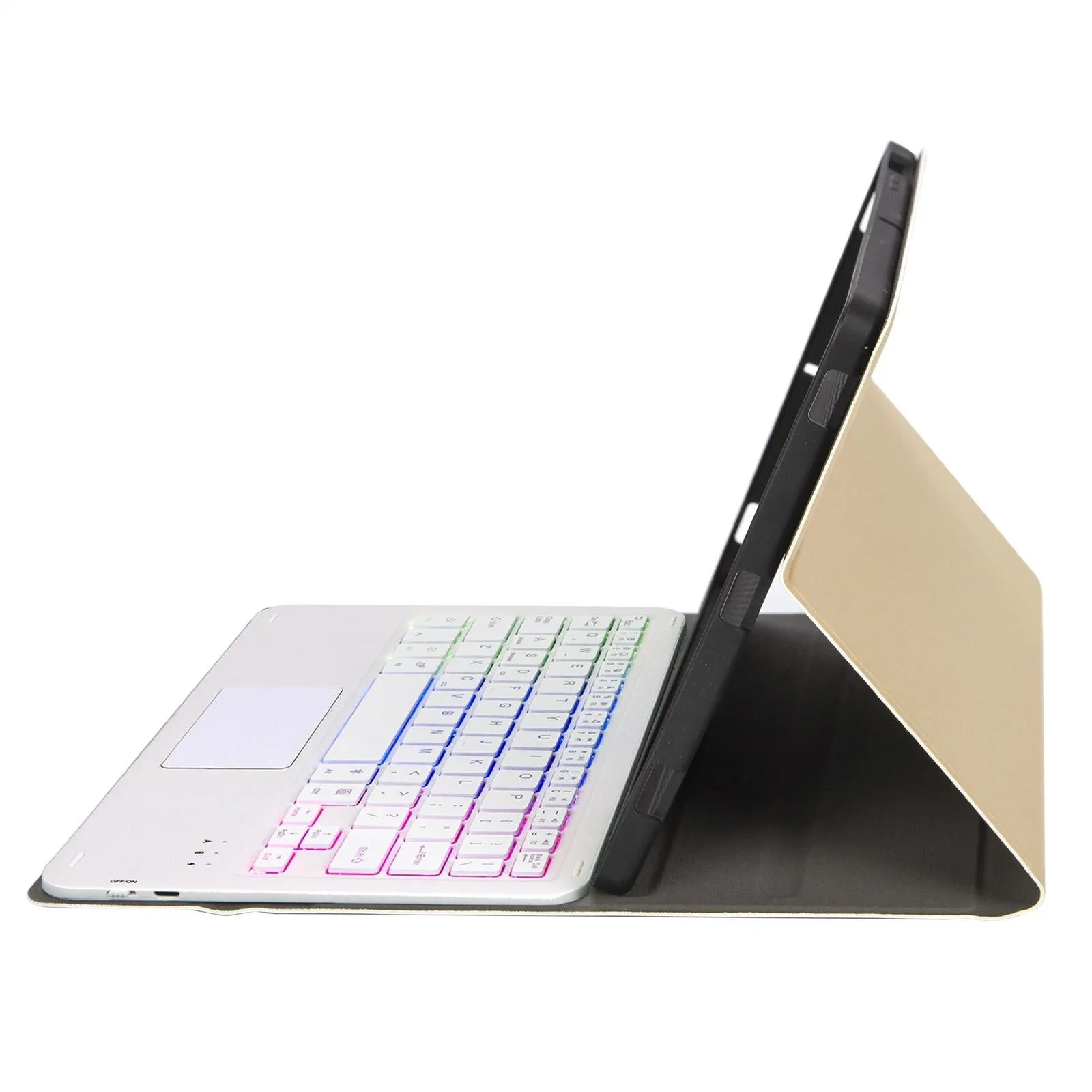 Bluetooth Keyboard Leather Tablet Case For Ipad 9.7 2018 & 2017 / Pro 9.7 / Air 2 With Touch Pad And Pen Slot