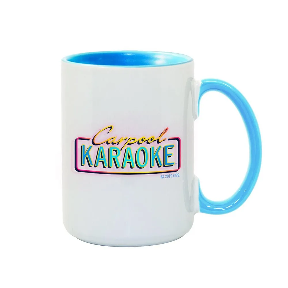 Carpool Karaoke Neon Logo Colored 15 oz Mug