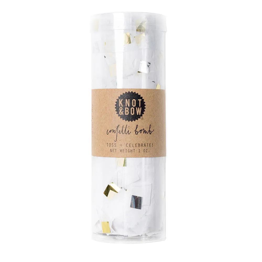 Confetti Bomb White Metallic