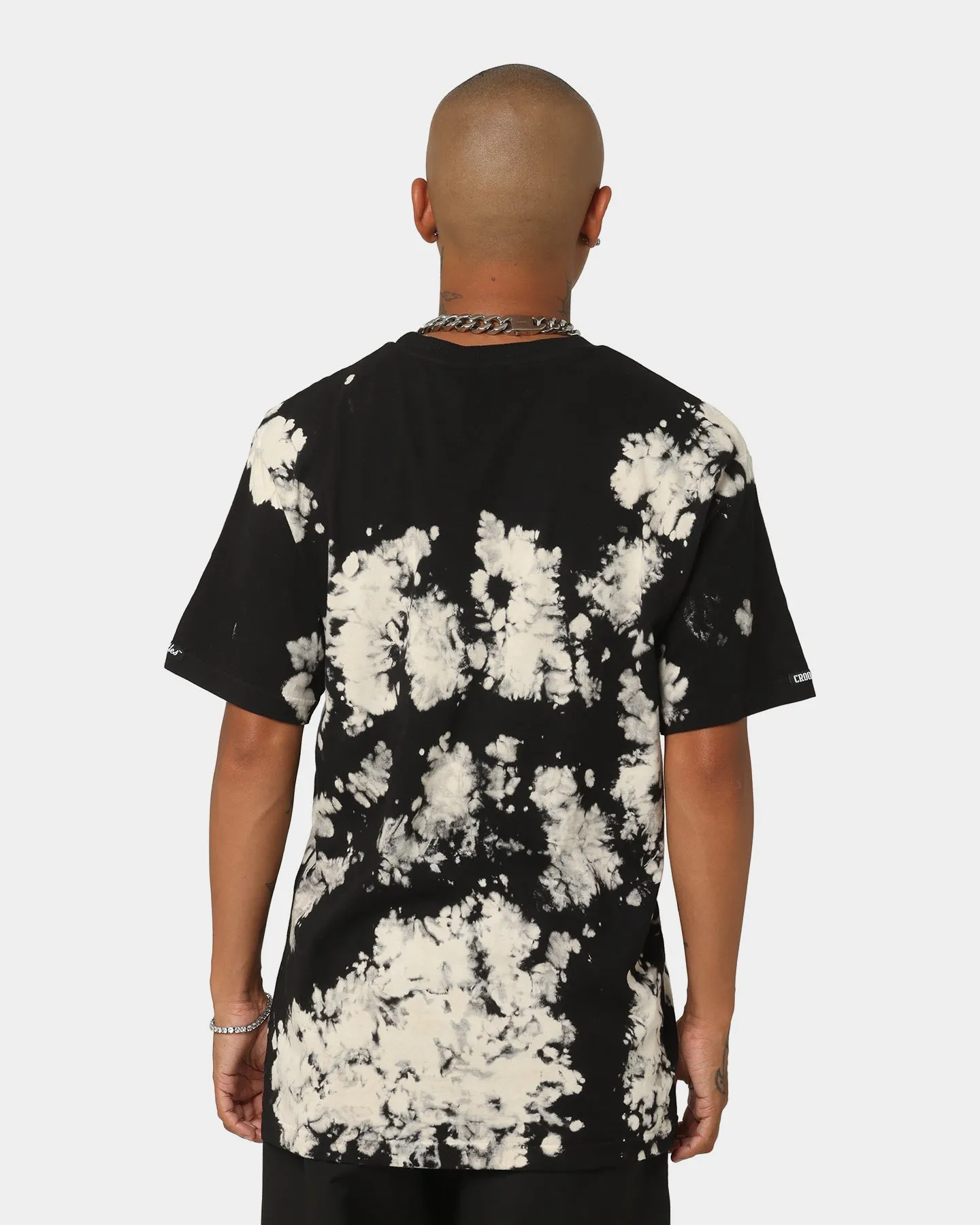 Crooks & Castles Death Row Records X Crooks & Castles Stone Acid Wash T-Shirt Black