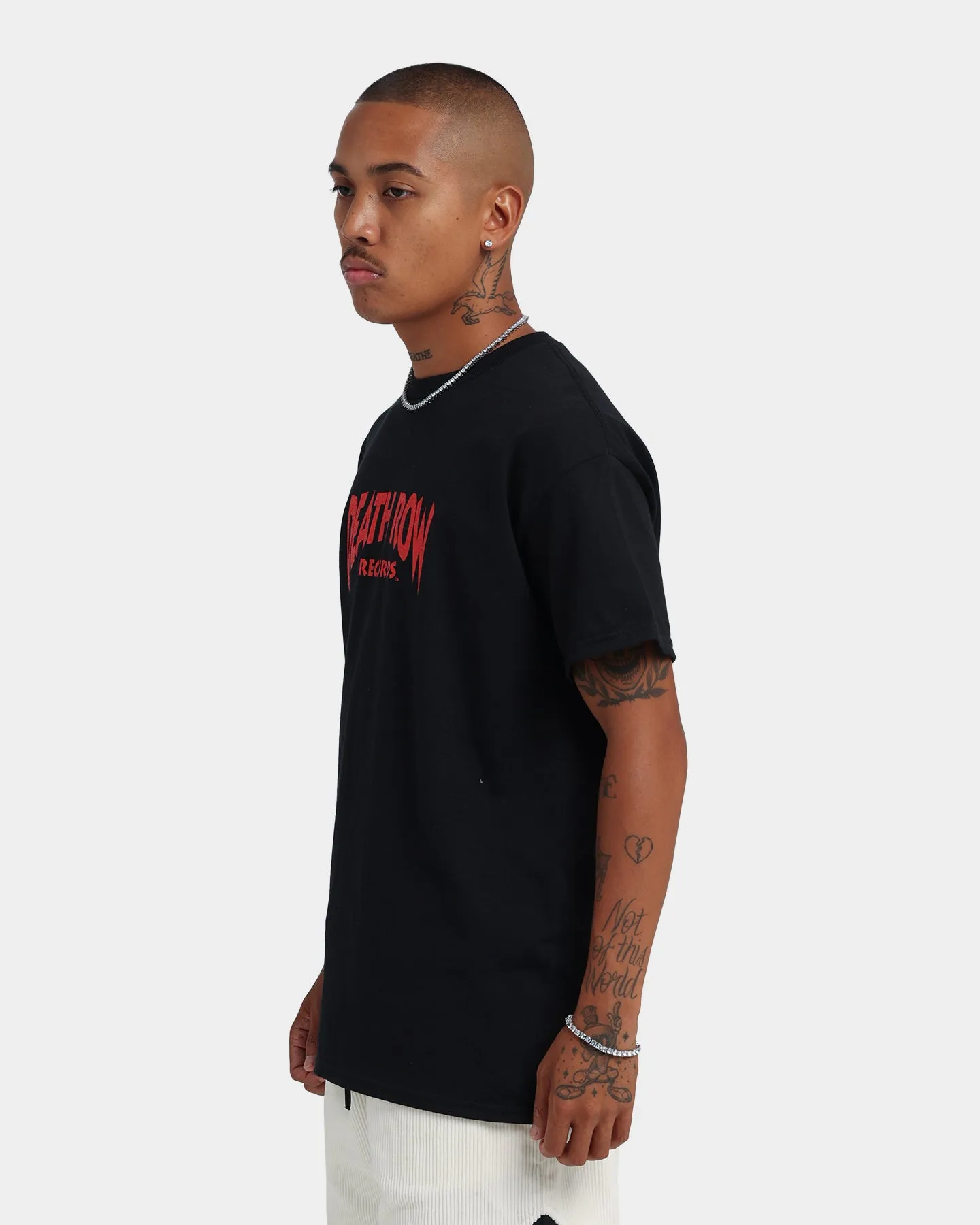 Death Row Records Deathrow Logo T-Shirt Black/Red