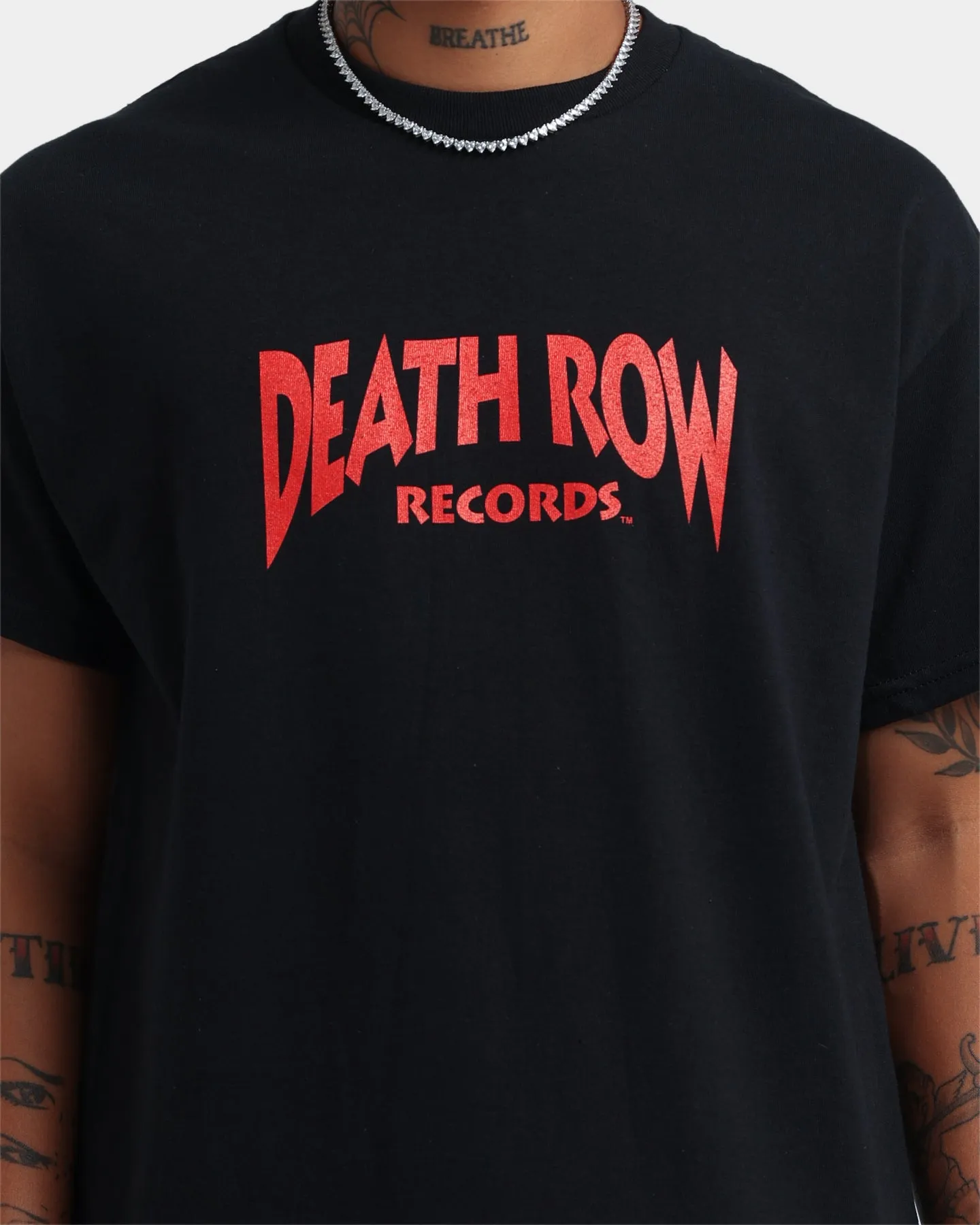 Death Row Records Deathrow Logo T-Shirt Black/Red