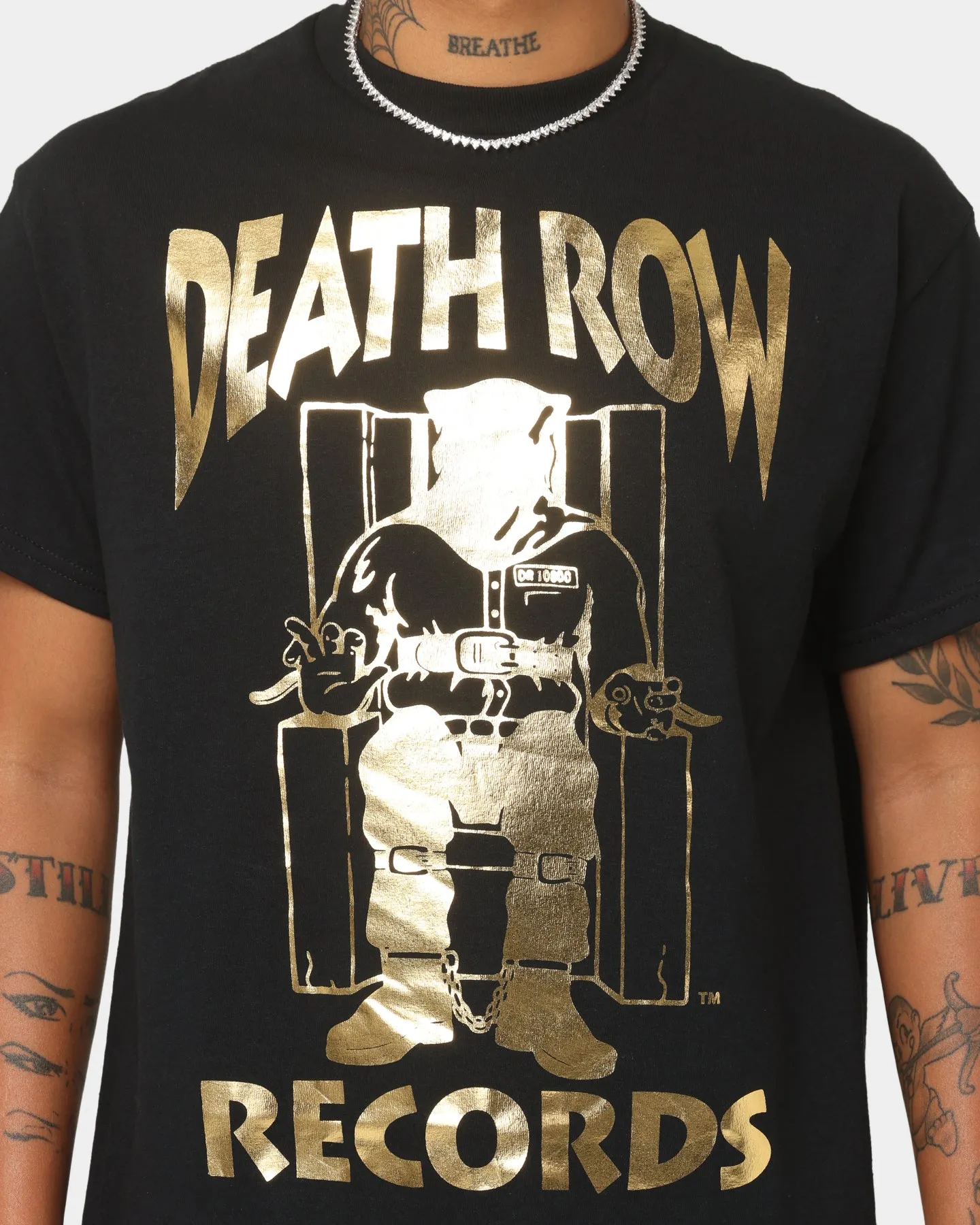 Death Row Records The Chair T-Shirt Black/Gold