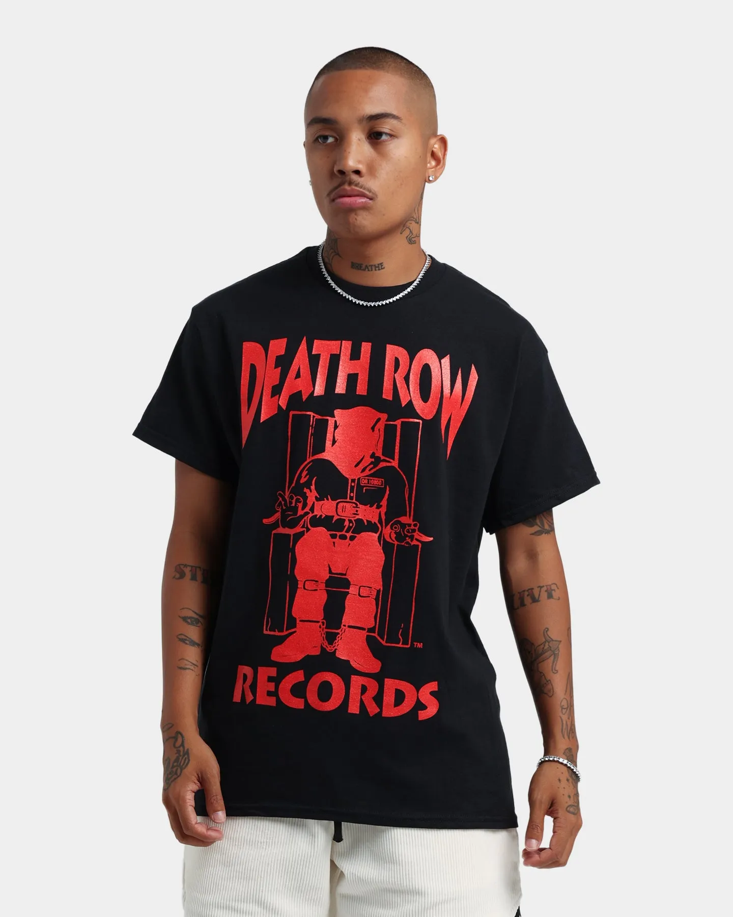 Death Row Records The Chair T-Shirt Black/Red