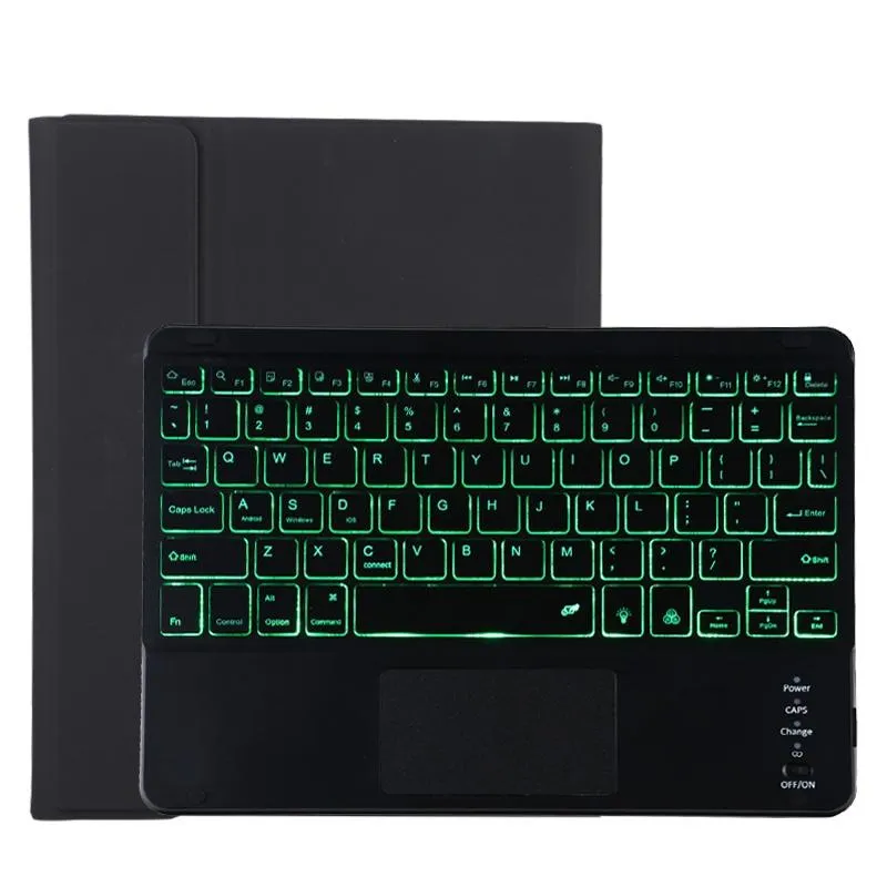Detachable Bluetooth Tablet Case For Ipad Pro 11 With Backlight Touchpad Pen Slot & Holder - Microfiber Leather