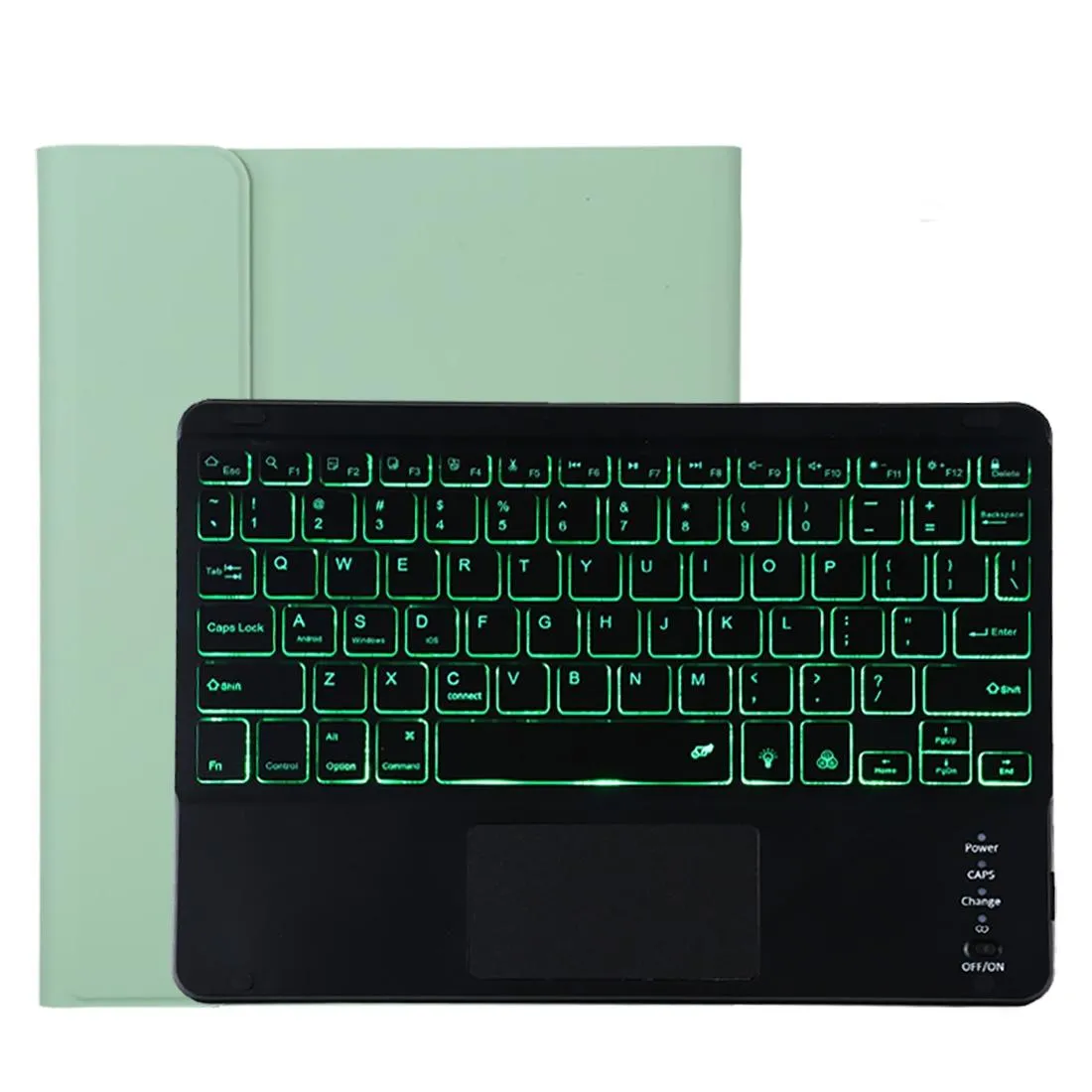 Detachable Bluetooth Tablet Case For Ipad Pro 11 With Backlight Touchpad Pen Slot & Holder - Microfiber Leather