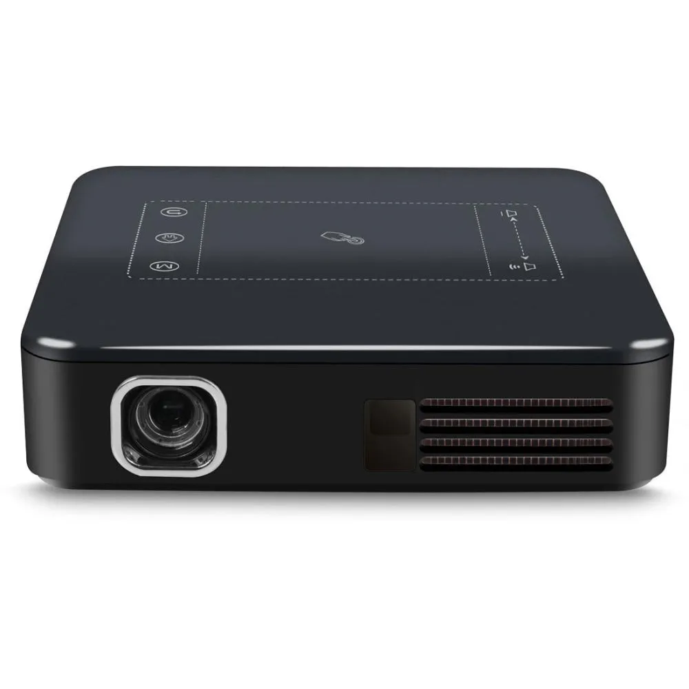 Dl-S10 120 Ansi Lumens 854X480 Smart Mini Projector Rk3328 Arm Cortex-A53 Quad Core 1.5Ghz Cpu 2Gb   16Gb Android 7.1.2 Bluetooth Wifi Hdmi Black