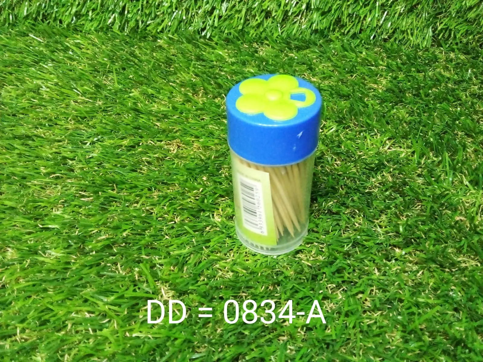 Wood Double Sided Toothpicks with Clear Plastic Storage Box